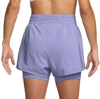 Женские шорты теннисные Nike One Dri-FIT 2-в-1 с высокой талией, 3 дюйма, для тренировок