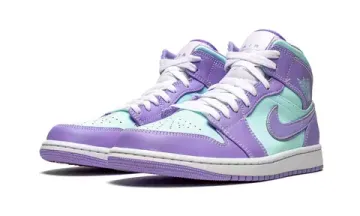 Кроссовки Nike Air Jordan 1 Mid "Purple Pulse/Glacier Blue"