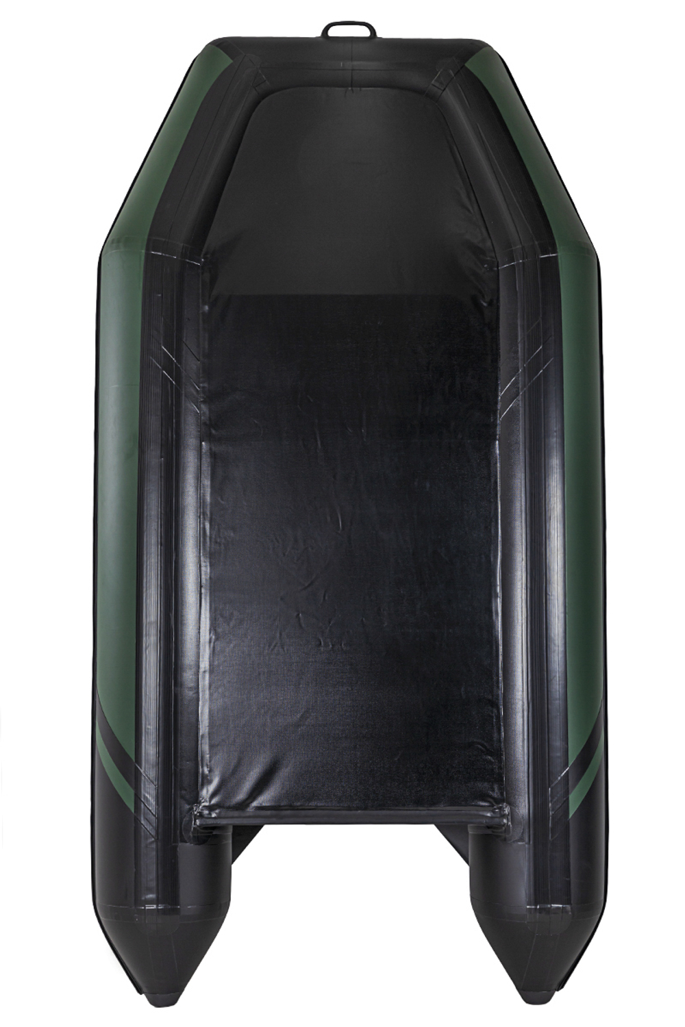 Броня-280 зеленый-черный (лодка ПВХ под мотор с усилением)