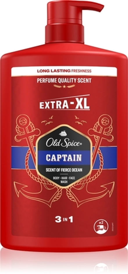 Old Spice Captain - Гель для душа для мужчин, 1000 ml