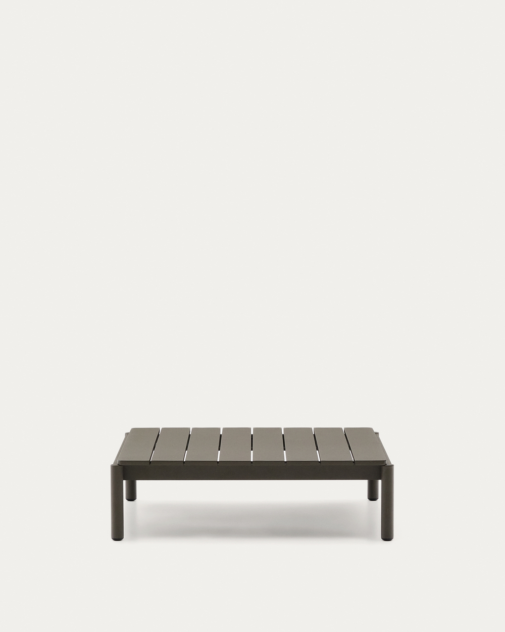 Журнальный столик Sorells из зеленого алюминия 89 x 91 см