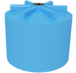Емкость ЭВЛ 4500 Ирпласт цилиндрическая 4500 л. вертикальный (2030x2030x1720см;голубой) - арт.560314