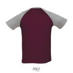 Футболка двухцветная FUNKY. C рукавами реглан. 100% хлопок Белый/Синий  XL