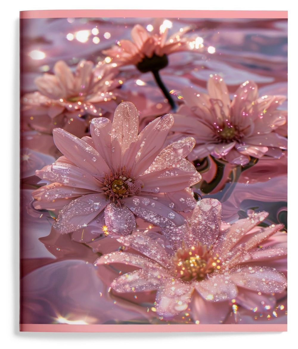 Тетрадь 48л, А5, клетка, Schoolformat Блестки, УФ-лак, в ассортименте