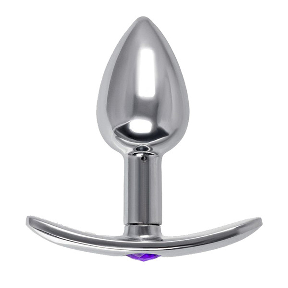 Серебристая втулка 25,5см со светящимся хвостом ToyFa Metal 712029