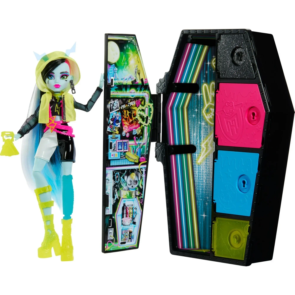 Кукла Monster High Frankie Stein в наборе Skulltimate Secrets Neon Frights