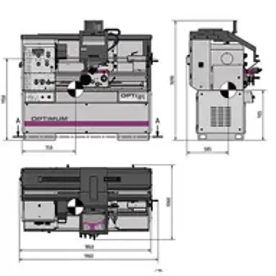 Планшайба Optimum Ø 320 мм A2-5 для TM 4010/TZ 4
