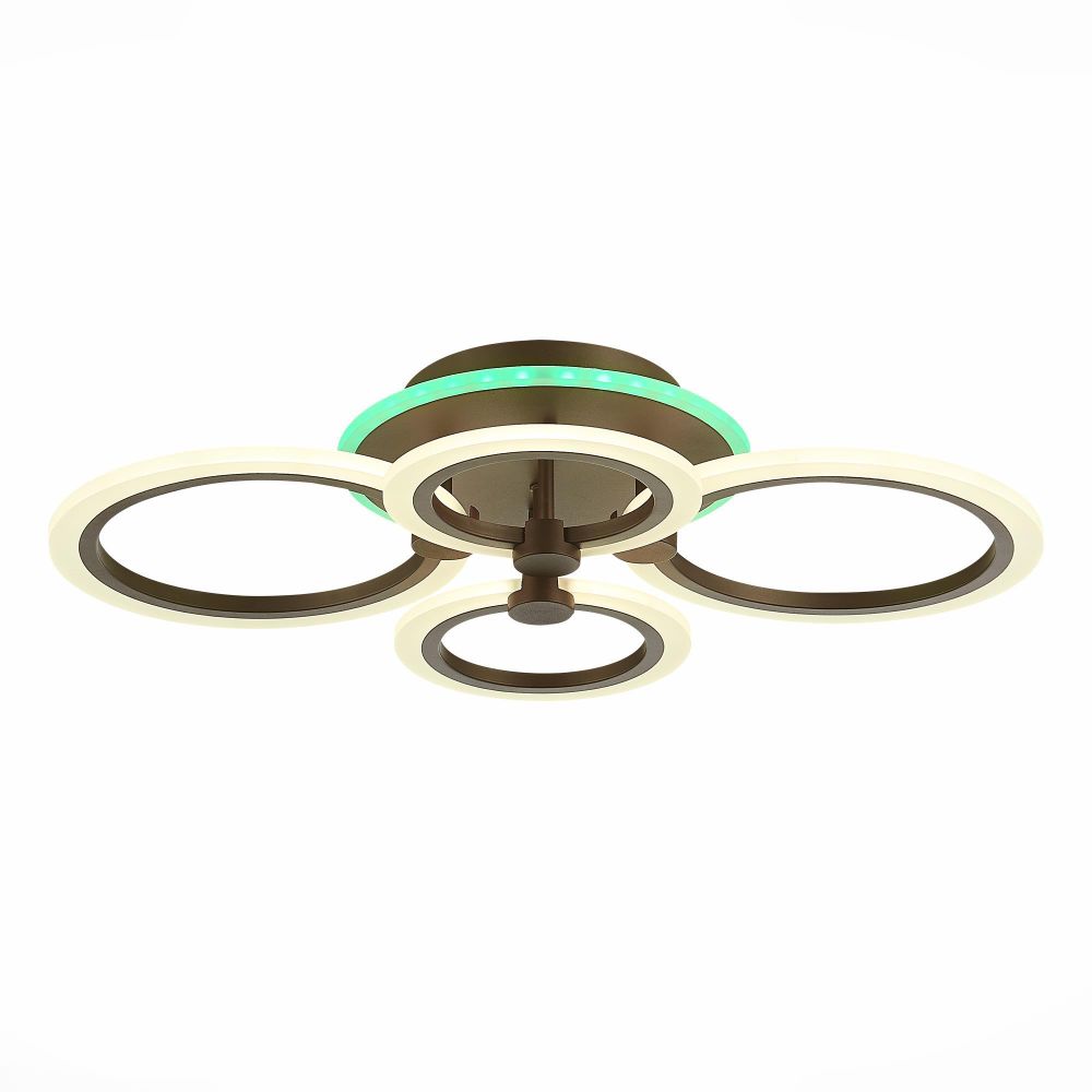 SLE500572-04RGB Светильник потолочный Кофейный/Белый LED 1*72W RGB 7W 3000-6000K CERINA