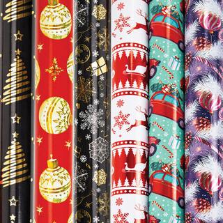 Бумага упаковочная НГ металл Winter 70х100см ассорти 1 шт