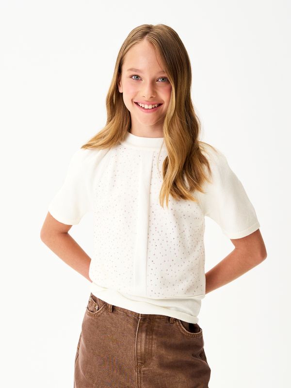 Джемпер для девочки AT1374 молочный