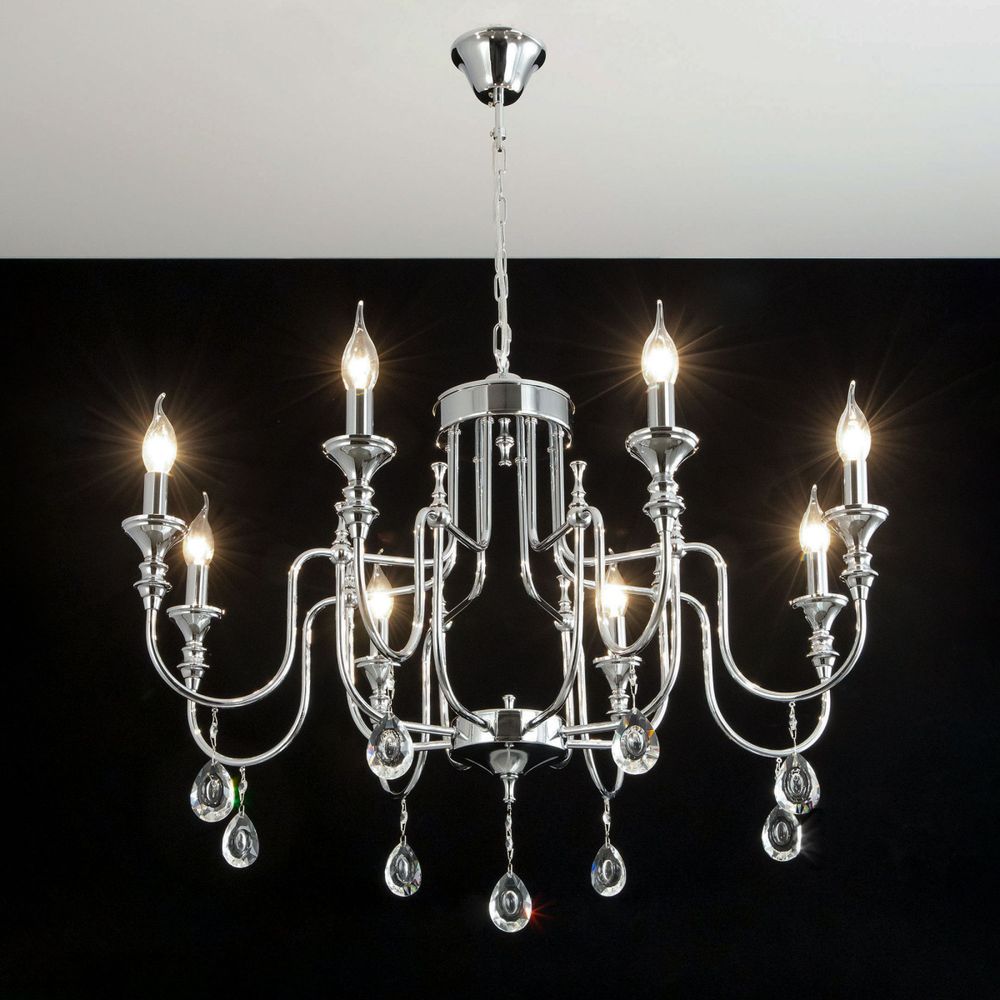 Citilux Рига CL437181 Люстра подвесная Хром