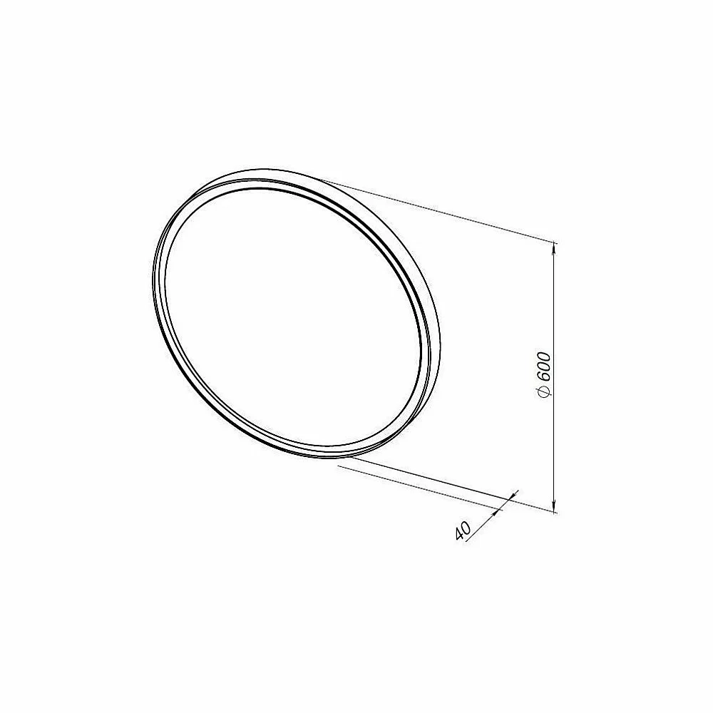 Зеркало Allen Brau INFINITY 1.21022.BL 60 черное