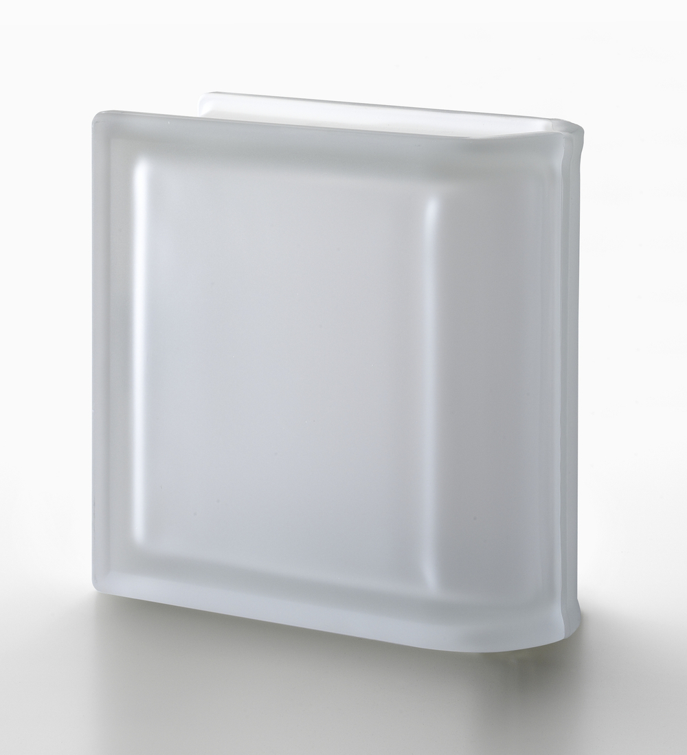 купить Торцевой стеклоблок матовый бесцветный гладкий Vetroarredo Neutro TER Lineare T SAT 19x19x8