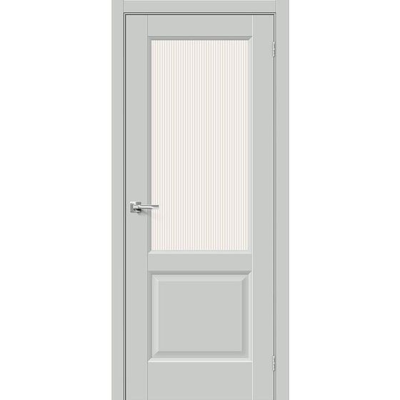 Купить Межкомнатная дверь ПЭТ Неоклассик-33 Grey Silk остеклённая