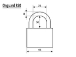 Навесной замок Onguard 853S