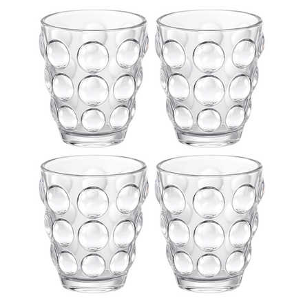 НАБОР СТАКАНОВ "BUBBLES" 4 ШТ./280 МЛ