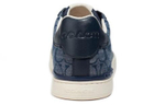 COACH Money Clip low-cut lace-up fashion sneakers men's blue