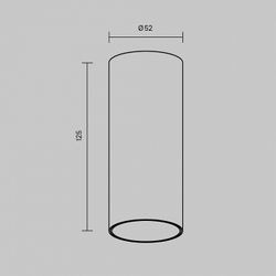 Накладной светильник Maytoni FOCUS LED C056CL-L12B2.7K-W-B