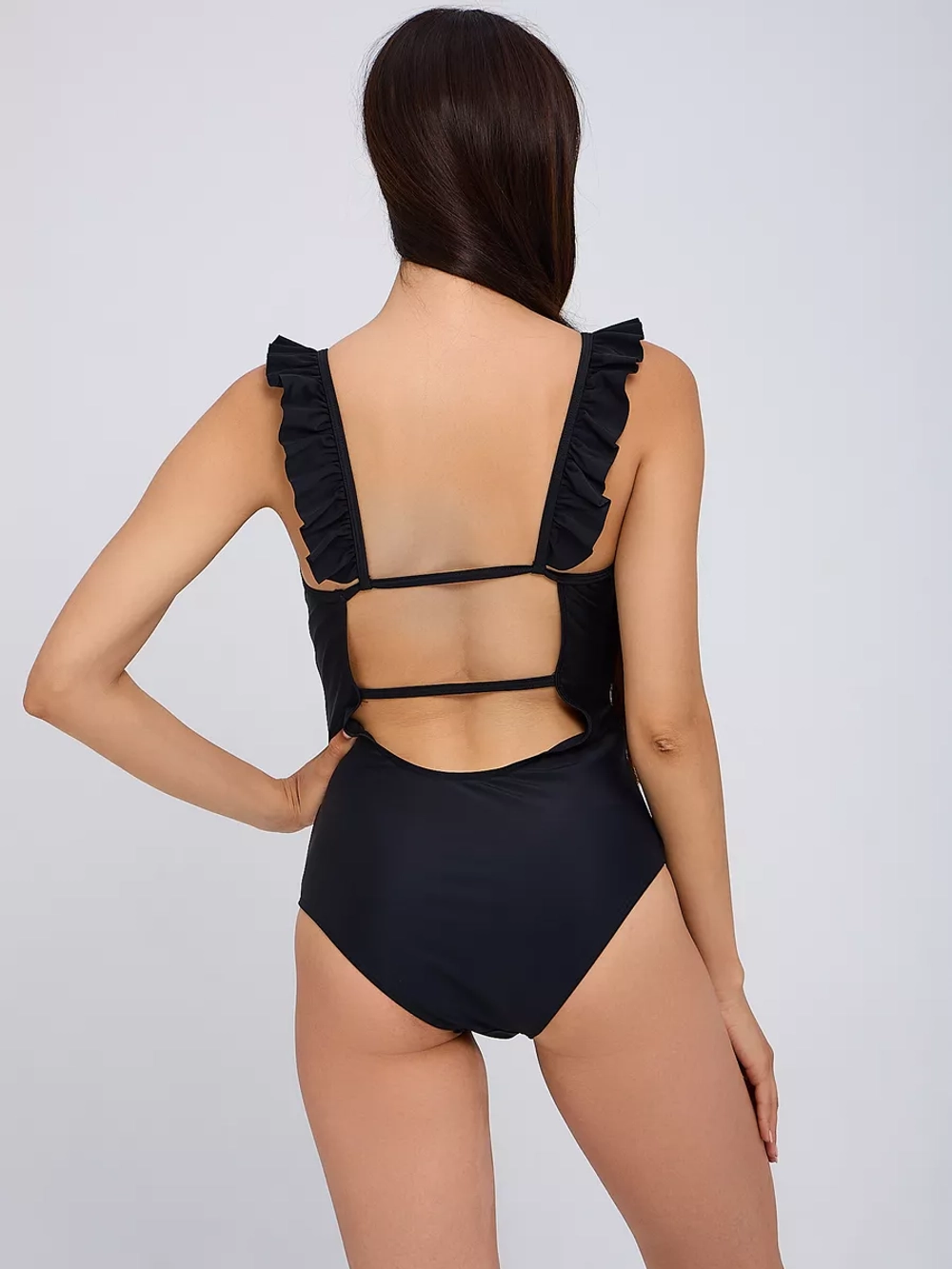 Купальник слитный с юбкой