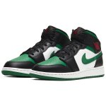 Кроссовки Air Jordan 1 Mid GS Black Pine Green