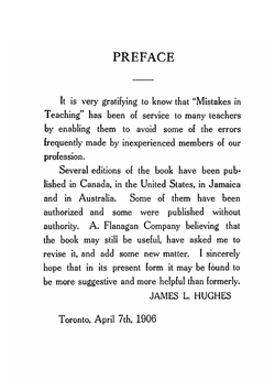 Mistakes in teaching | James L. Hughes