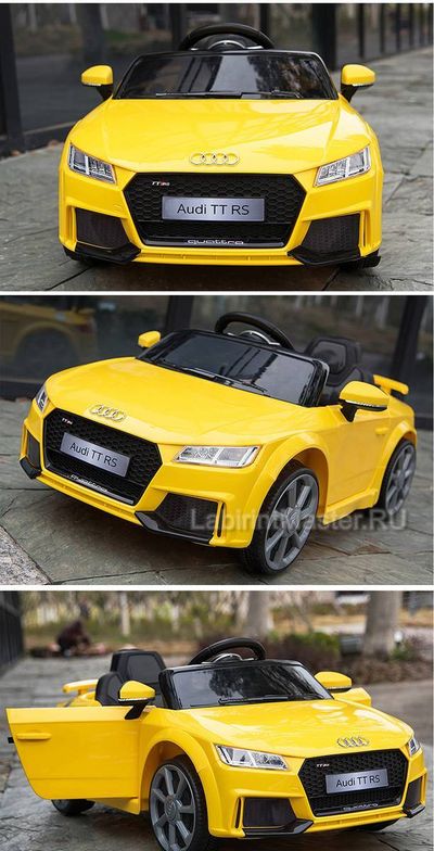 Детский электромобиль "AUDI TTRS" 12V, желтый