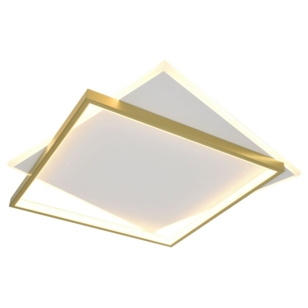 Светильник потолочный светодиодный ЭРА Модерн Lima CLL-1-82-RC WH+GD с ДУ 82W 3000-6500К белый/золото | Светильники SPB-6 с ДУ