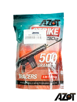 Шары трассерные Azot Strike Tracers 0,30 g (зелёные, 1650 шт, 500 кг, пакет)
