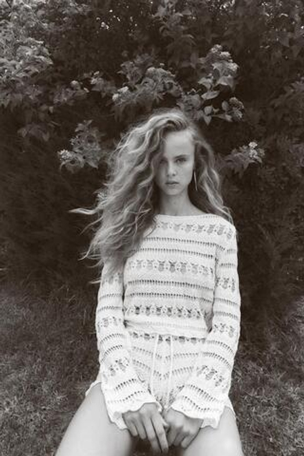 ZARA ТОП ИЗ КРУЖЕВА КРОШЕ, ЭКРЮ
