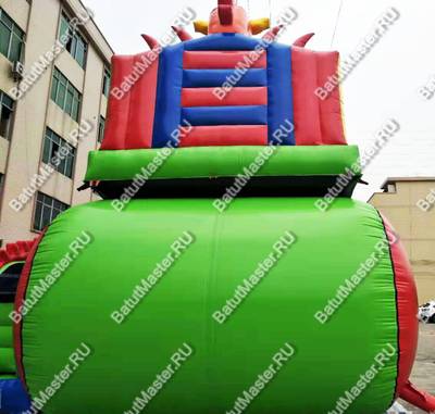 Большая надувная горка "Три дракона" 11*8*8 м