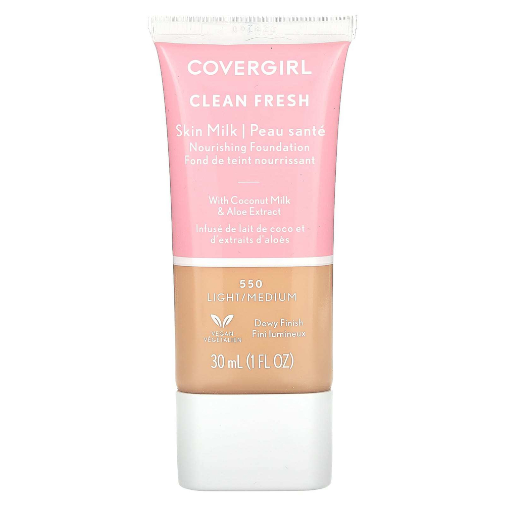 Covergirl, Clean Fresh, питательный тональный крем для кожи, тон 550 светлый/средний, 30 мл (1 жидк. унция)