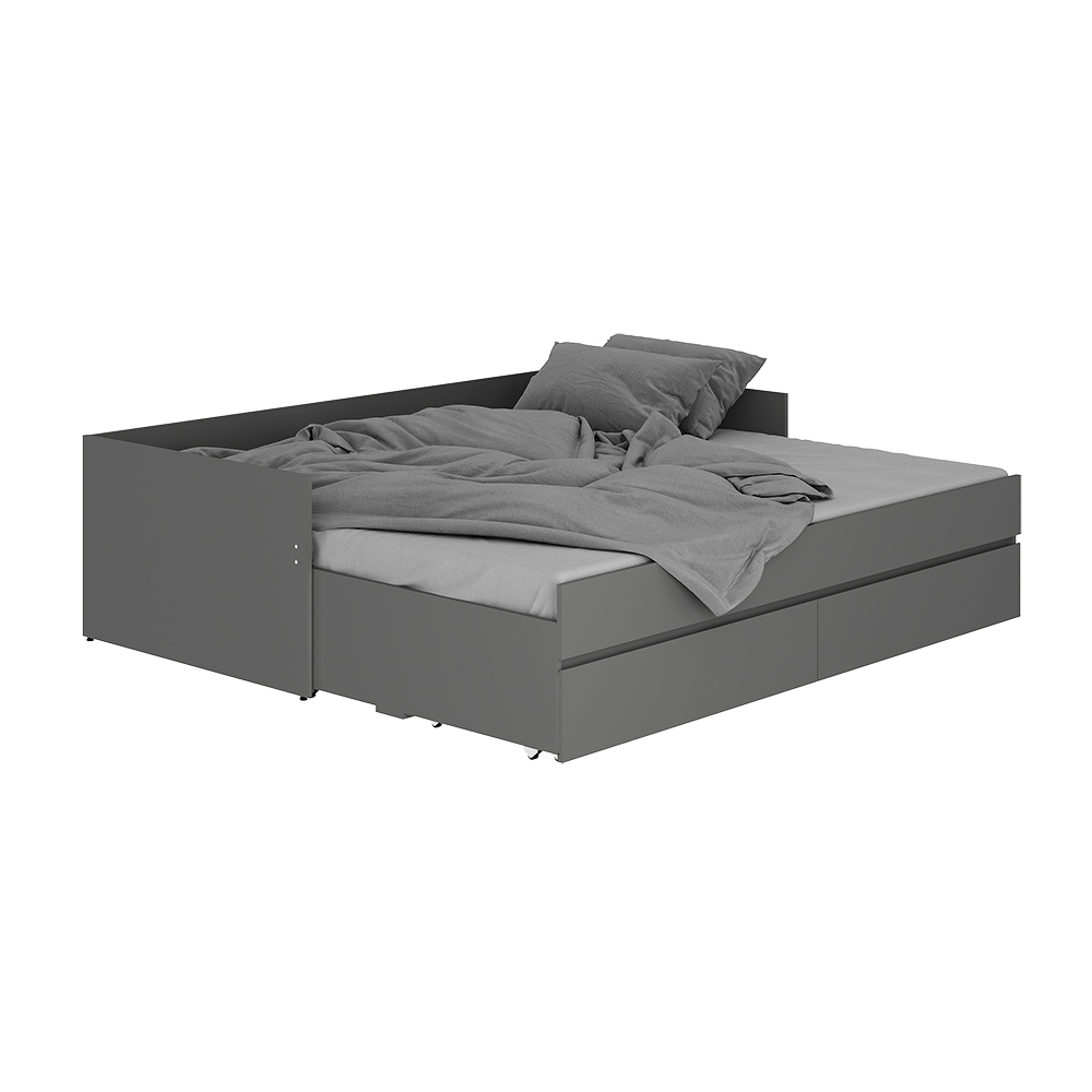 Кровать-трансформер с матрасом-трансформером Симпл КР-51, графит