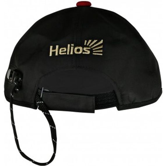 Бейсболка Helios цв.черный/красный б/р