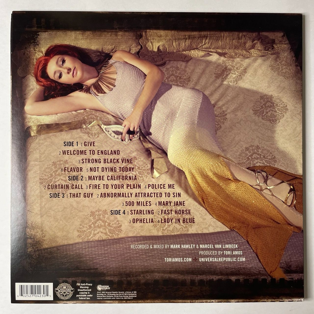 Винтажная виниловая пластинка LP Tori Amos Abnormally Attracted To Sin (USA 2009)