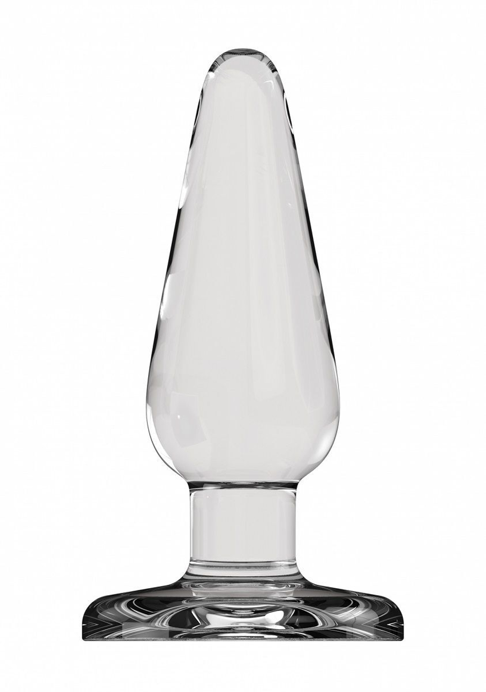 Стеклянная анальная пробка Butt Plug Basic 5 Inch - 12,7 см. (Цвет: прозрачный)