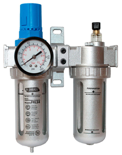 Блок подготовки воздуха с регулятором давления и маслораспылителем 1/4" Garage