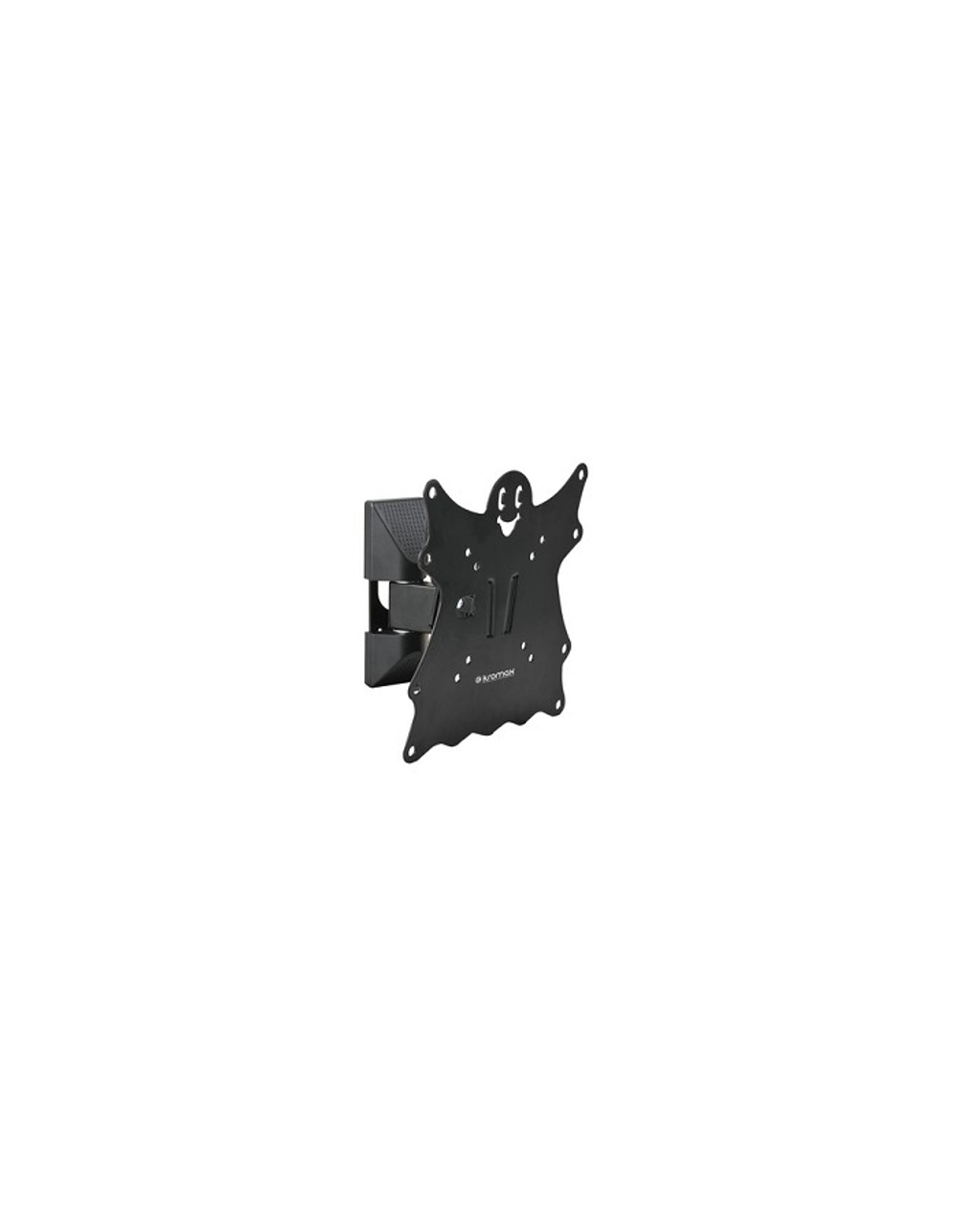 Kromax CASPER-202 black, Кр. стал. наст. для TV 20"-43", max 30 кг, 3 ст св., нак. +5°-15°, пов. 90°, от ст. 57-110 мм, max VESA 200x200 мм.