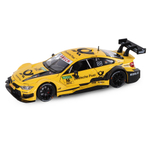 Модель  1:24, BMW M4, желтый открываются передние двери и капот, свет, звук