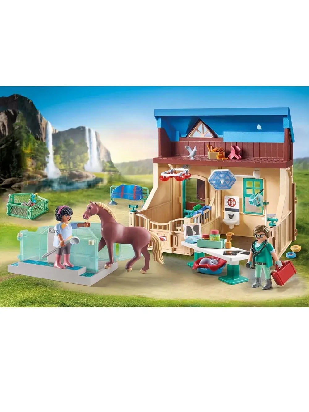 Набор Иппотерапия и ветеринарная практика Playmobil 71352