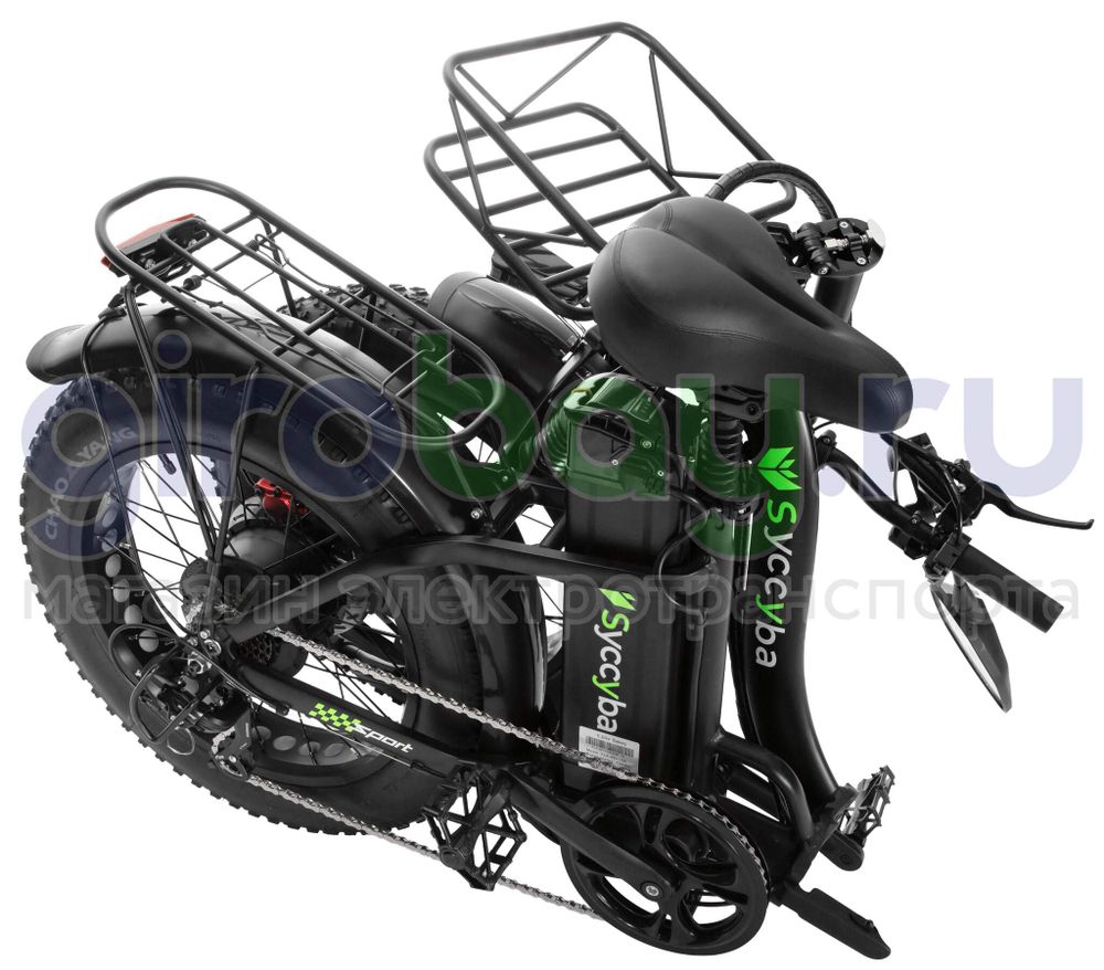 Электровелосипед Syccyba F11 Pro Dual 48V/15Ah (полный привод) 2025 года - Черный обод фото №9