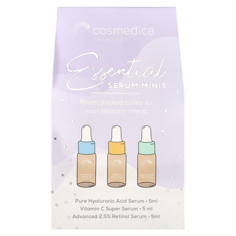 Cosmedica Skincare, Essential Serum, мини-сыворотки, набор из 3 шт.