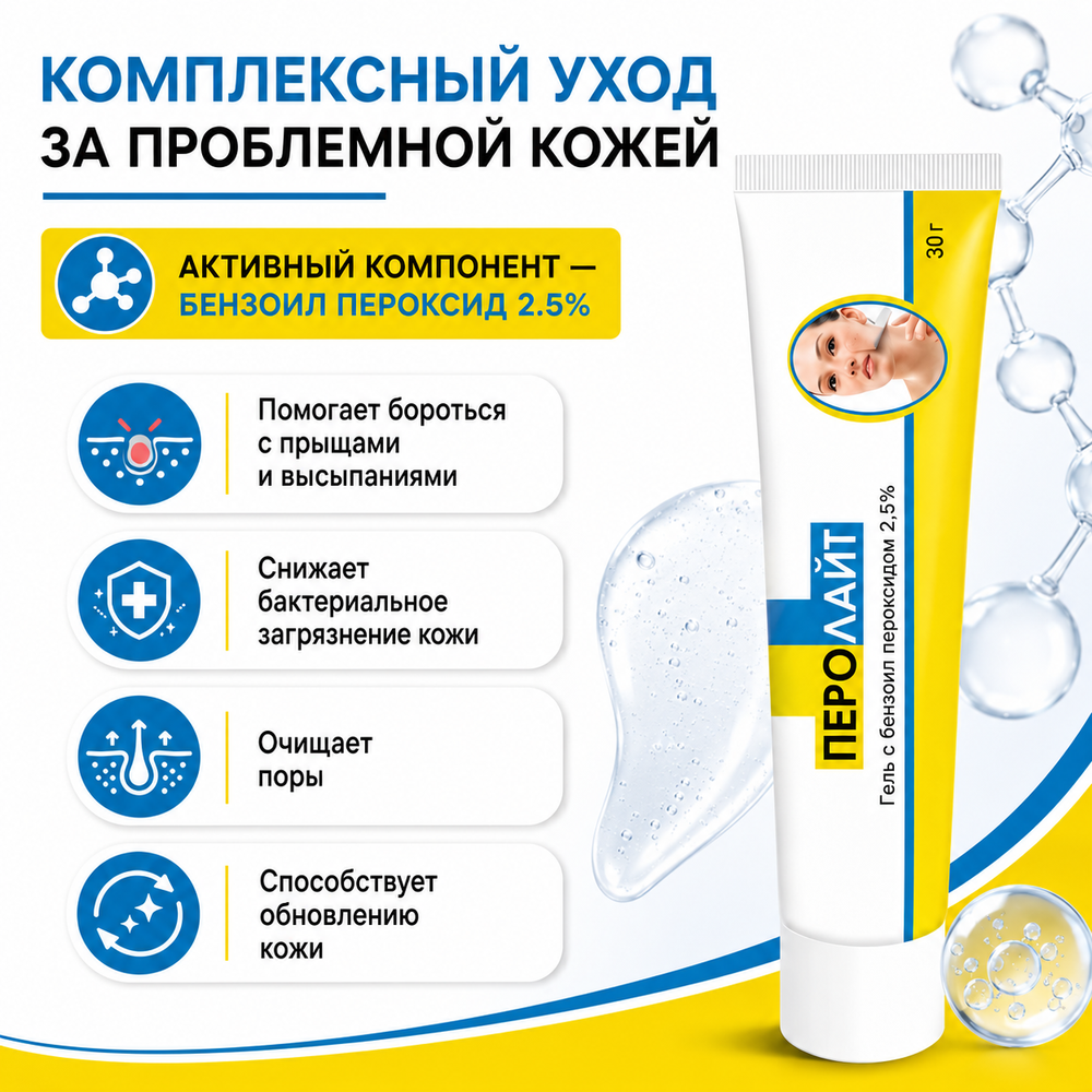 ПЕРОЛАЙТ 2.5% гелі