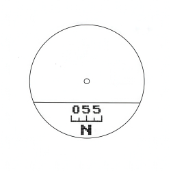 Бинокль Veber Winger 8х40 RFС800 с лазерным дальномером - измерительная сетка