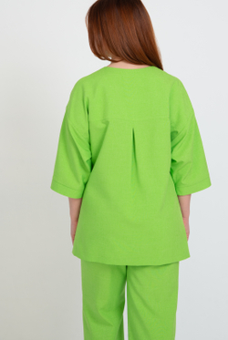 Туника 4749А, экз.зеленый #38ЭЗел204749А