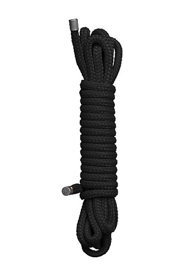 Черная веревка для бандажа Japanese rope - 10 м.