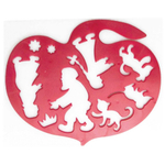 Трафарет для рисования, пластик, ЛУЧ "Репка", пакет, европодвес