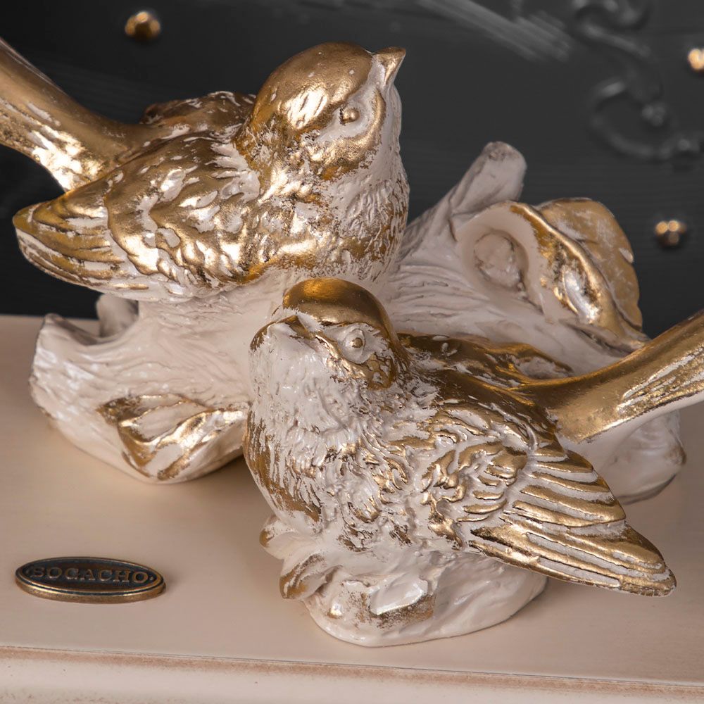 Часы Птички Терра Дуэт Айвори