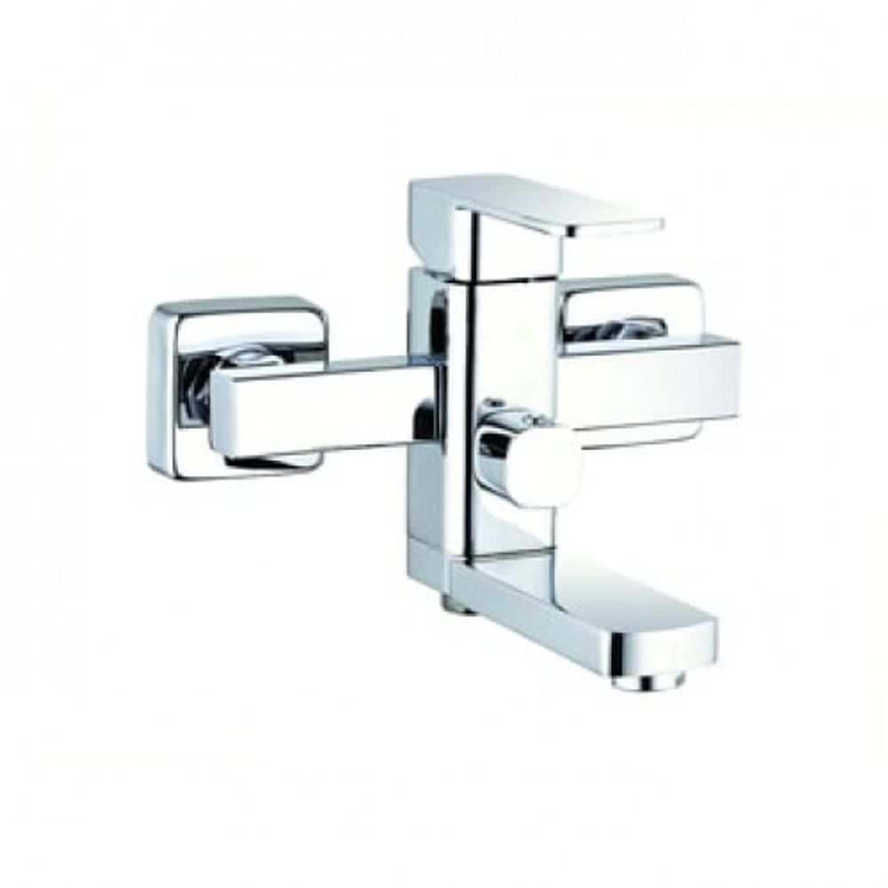 LEB3-A123 Смеситель для ванны с литым пов. изливом 150мм, ø35, встр. переключение