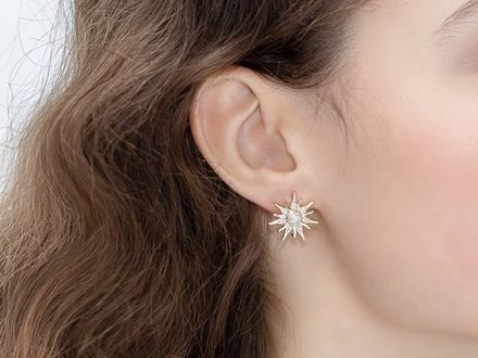 Швензы Солнце 17,8мм, стразы