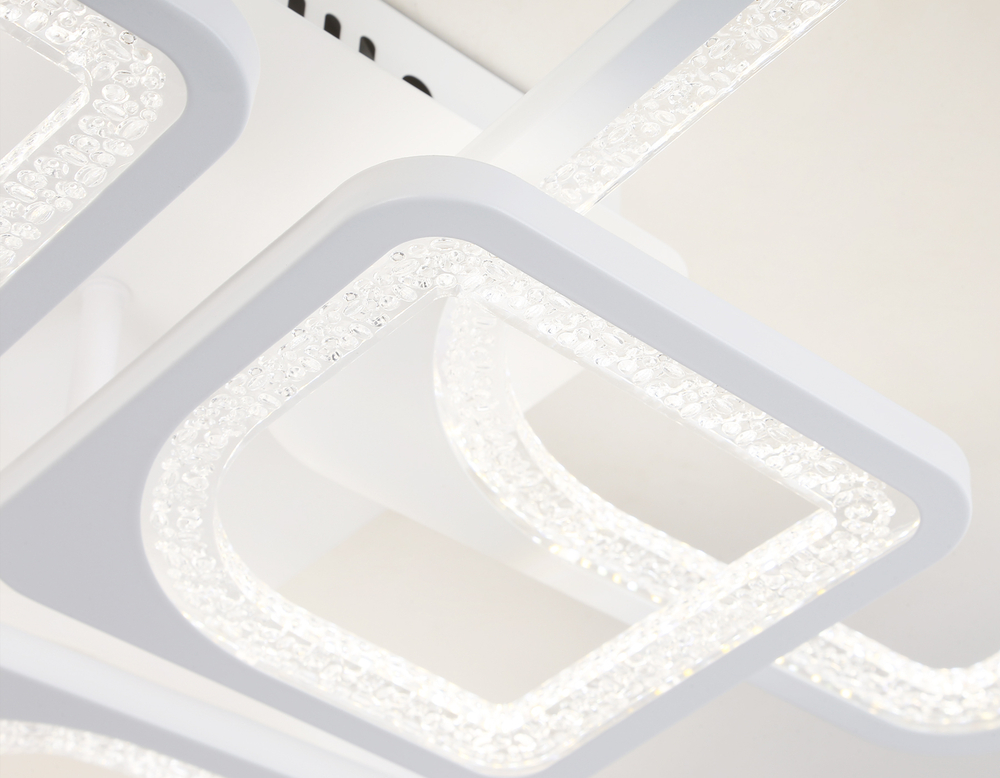 Светильник потолочный светодиодный с пультом FA4423/4+4 WH белый 150W 3000K+6400K/4200K/6400K+3000K 580*580*120 (ПДУ ИК)